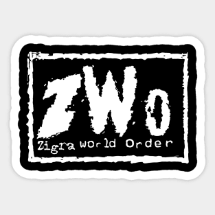 Z.W.O. ZIGRA WORLD ORDER Sticker